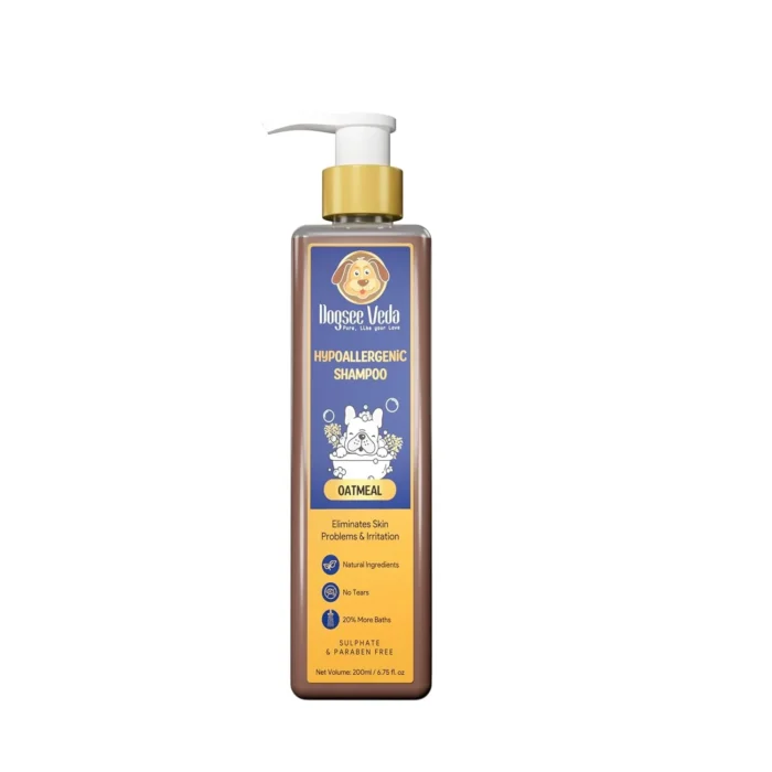 400ml of Dogsee Veda Hypoallergenic Oatmeal Shampoo for Dogs - Image 1