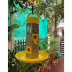 Balcony Grill Chullbull Bird Food Feeder (Yellow)