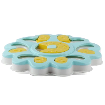 Blue Flower-Shaped Pet Vogue Slow Feeder Toy for Dogs and Cats