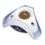 Cats' Blue/White Pet Vogue Slow Feeder Toy with Bell