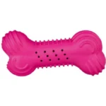 Dogs Pink Trixie Cooling Bone Natural Rubber Chew Toy