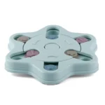 For dogs and cats, Pet Vogue Slow Feeder Puzzle Toy with Snack Dispenser (Blue)