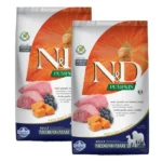 Farmina N&D Grain Free Adult Medium Maxi Dog Dry Food with Pumpkin, Lamb, and Blueberries