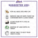 Dog and cat eye tear stain remover wipes from Petvit - Image 6