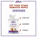 Dog and cat eye tear stain remover wipes from Petvit - Image 5