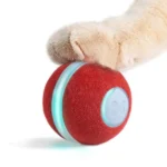 Cats' Cheerble Electronic Ball Toy in Red