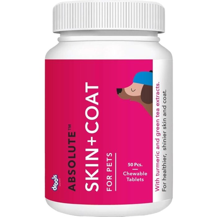 Dog Supplements by Drools Absolute Skin & Coat - Image 1