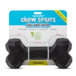 Dog Treat Dispensing Toy: Barkbutler Chu the Bone (black)