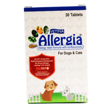 Dog and Cat Vetina Allergia Tablet (pack of 30 tablets)