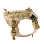 Dogs' Strong Front Metal Buckle Harness with Hank No Pull (Military Brown)