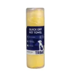 Dogs and cats can use the Trimz Quick Dry Absorption Towel (Yellow)