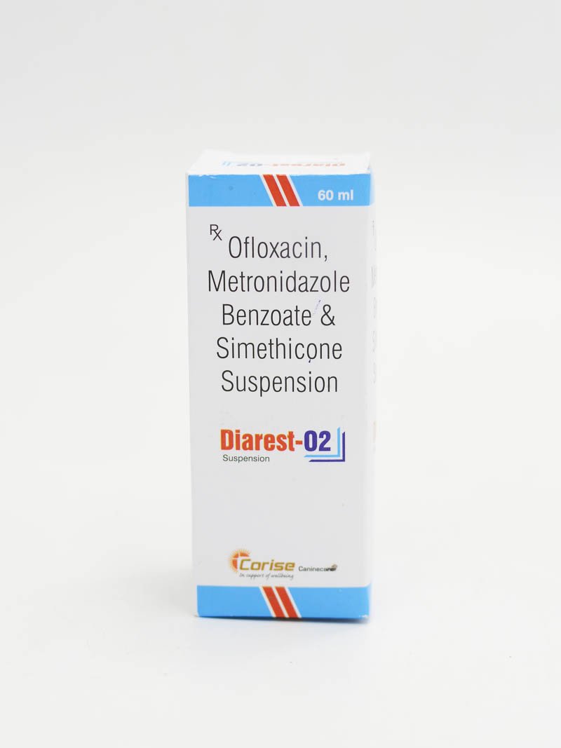 Diarest-02 Suspension 60ml For dogs and cats Corise Diarest O2 Suspension Antidiarrheal (60ml) - Image 1