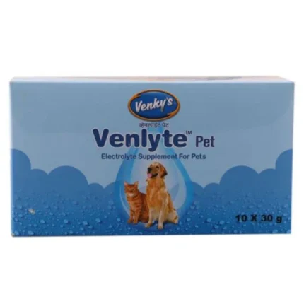 For dogs and cats, Venkys Venlyte Pet Electrolyte Supplement (30g)