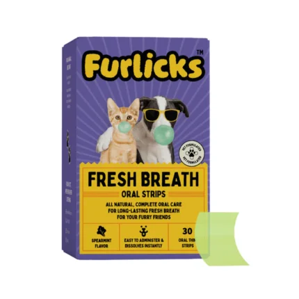 Fresh Breath Oral Strips by Furlicks for Dogs and Cats