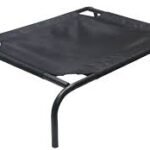 Hiputee Canvas Dog and Cat Elevated Bed (Black)