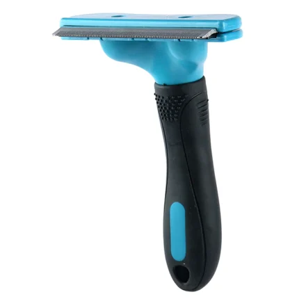 M Pets Dog and Cat Stylus Deshedding Brush (Blue)