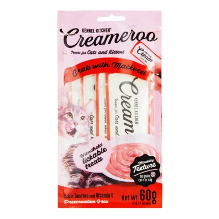 Mackerel Creamy Cat Treats with Creameroo Crab from Kennel Kitchen