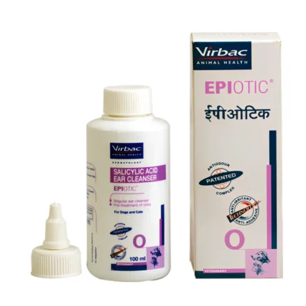 Salicylic Acid-Based Virbac Epiotic Ear Cleanser for Dogs and Cats