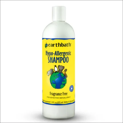 For dogs and cats, EarthBath Hypo Allergenic Fragrance-Free Shampoo