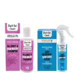 Bark Out Loud Antimicrobial Skin Spray and Allergy and Itching Relief Shampoo for Dogs and Cats Together
