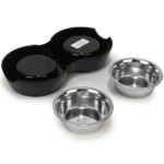 Dinner Set with Two Basil Melamine Bowls for Dogs and Cats - Image 4