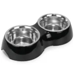 Dinner Set with Two Basil Melamine Bowls for Dogs and Cats - Image 3