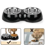 Dinner Set with Two Basil Melamine Bowls for Dogs and Cats - Image 2