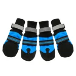 Dog Boots from Pawsindia (Blue/Black) (Set of 4 Boots)