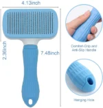Dog Grooming Kit with Chullbull Rectangular Slicker, Bath, and Rubber Hand Brush - Image 2