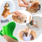 Dog Grooming Kit with Chullbull Rectangular Slicker, Bath, and Rubber Hand Brush - Image 4