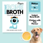 Doggos Fish and Chicken Bone Broth for Cats and Dogs Instantly - Image 2