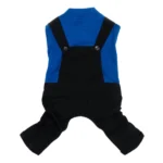 Dogobow Dog Dungaree Dress (Blue/Black) (Get a Bow Free) - Image 4
