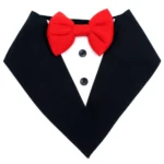 Dogobow Dog Tuxedo Bandana (Black) (Get a Bow Free)
