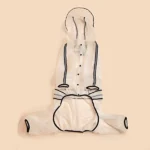 Dogs' Four-Legged Black Raincoat by Barkbutler x Fofos (Button Up Style) - Image 2