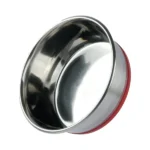 Dogs' Heavy Basil Dish with Silicon Bowl (Maroon) - Image 3