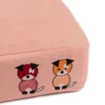 Dogs' Micro Fur Orthopaedic Mattress Bed with Memory Foam Foundation by Petter World(Peach Pearl) - Image 4