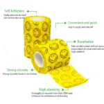 Dogs' Self-Adhesive Paw Wraps by Talking Dog Club (Yellow) - Image 2