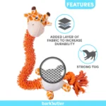 Dogs' Soft Chewers Barkbutler Garry the Giraffe Plush Toy - Image 7