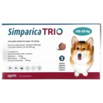 Dogs Trio Zoetis Simparica Tick and Flea Control Tablet (pack of 3 tablets)