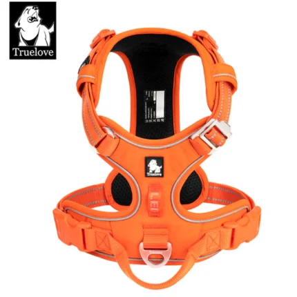 Dogs' Truelove No Pull Cordura Harness with 3M Reflective Material (Orange)