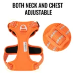 Dogs' Truelove No Pull Cordura Harness with 3M Reflective Material (Orange) - Image 2