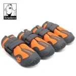 Dogs' Truelove Waterproof Pet Boots (Orange, Set of 4) - Image 2