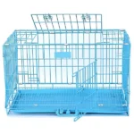 Dogs and cats can use the Chullbull Dual Door Heavy Duty Iron Powder Coated with Detachable Tray Carrier - Image 2