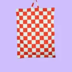 Dogs and cats can use the Pet Set Go Cozy Checks Mat (Red)