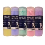 Dogs and cats can use the Trimz Quick Dry Absorption Towel (Green) - Image 2
