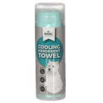 Dogs and cats can use this basil-infused absorbent and cooling towel (Green)