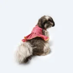 Dogs and cats can wear the Pawgypets Formal Check Ruffle Dress (Pink) - Image 3