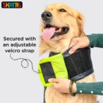 Dogs and cats can wear the Skatrs Midnight Blue Puffer Reversible Jacket with Adjustable Baby Velcro - Image 3