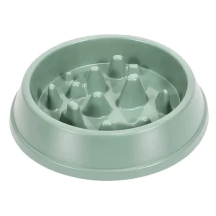 Emily Pets Slow Dog and Cat Feeder Bowl (Green)