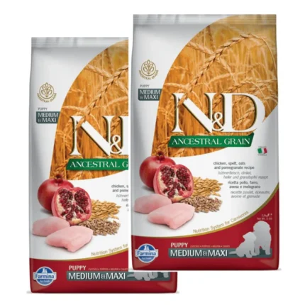 Farmina N&D Medium Maxi Dog Dry Food with Chicken and Pomegranate Ancestral Grain